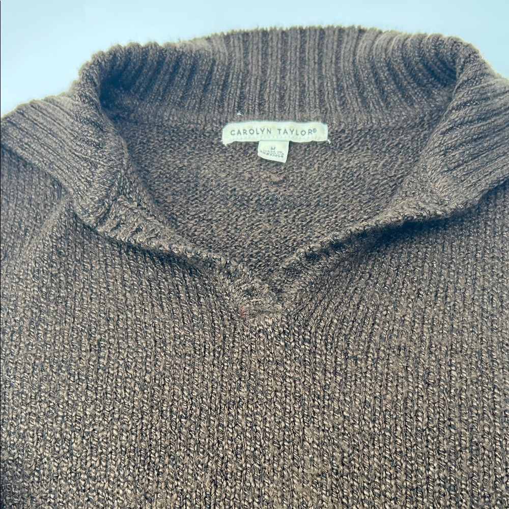 Carolyn Taylor women’s V-Neck Sweater - Rich Brown - Picture 4 of 16